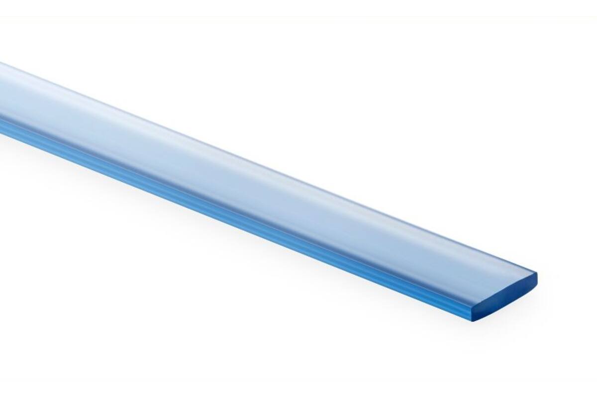 Flat profile A2070B, 14x3 mm
(PVC, transparent), 200 m/spool